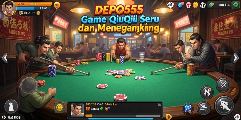 Tampilan gameplay seru QiuQiu di DEPO555.