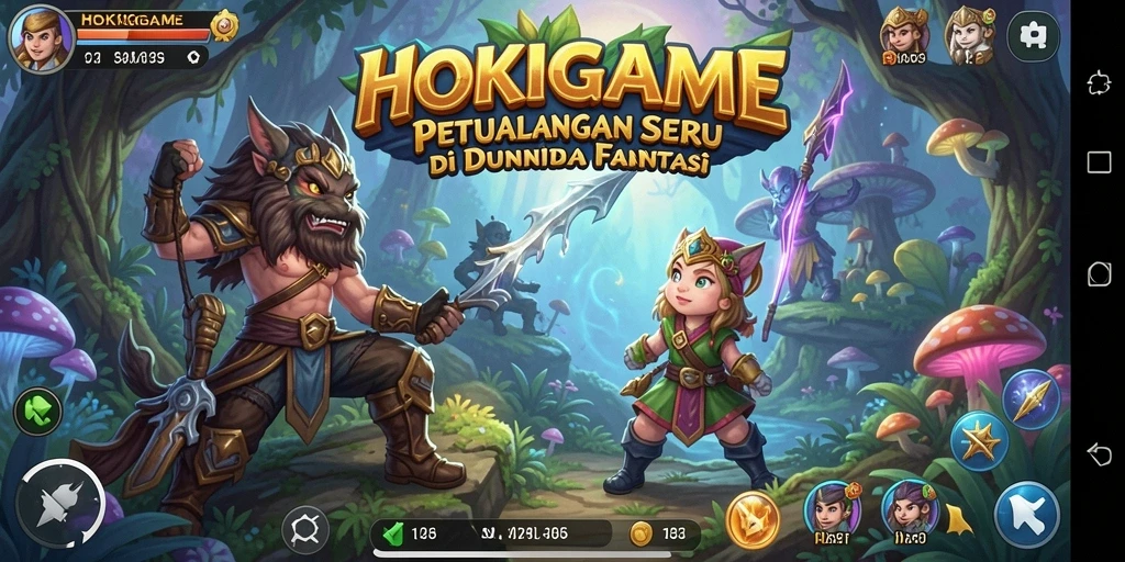 Tampilan gameplay HOKIGAME yang menegangkan dan penuh aksi.