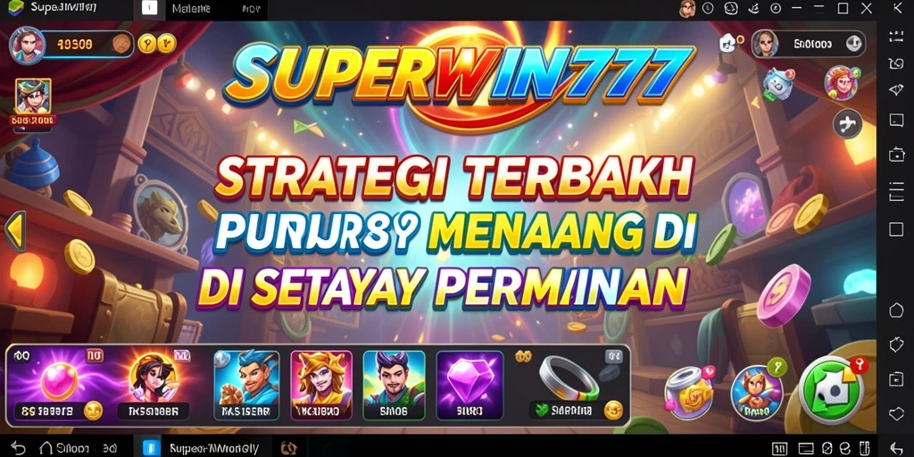 Menampilkan strategi mendalam dalam aksi gameplay SUPERWIN777.