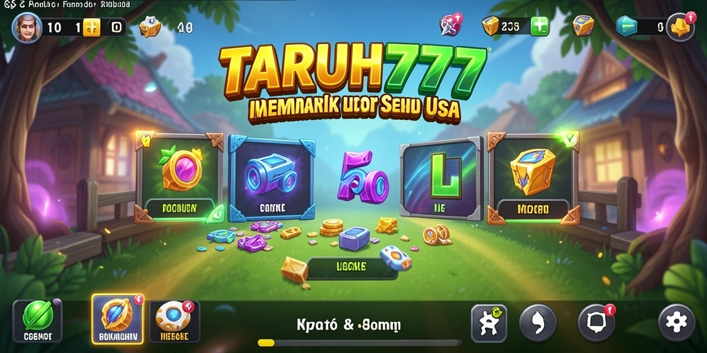Tampilan gameplay menarik dan penuh warna dari TARUH777.
